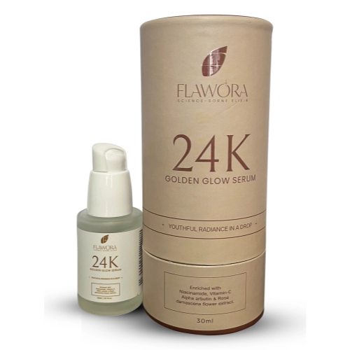 24K Skin Brightening Golden Glow Serum with Vitamin C
